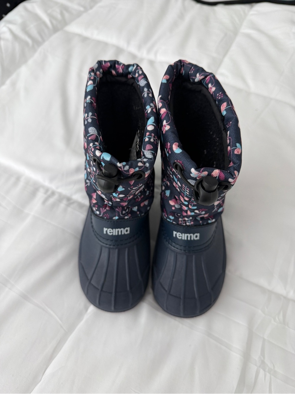 Reima Nefar Winter Toddler Girl Snow Boots Floral Size US 10/10.5 - Picture 3 of 6